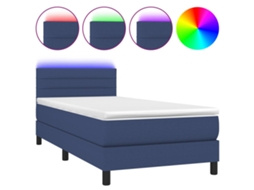 Box Spring Bed, Box Spring Beds Vidaxl Azul Tecido (80 X 200 Cm)