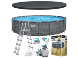 Piscina De Jardim Com Estrutura 671 X 132 Cm 11 Em 1 Bestway 561jz