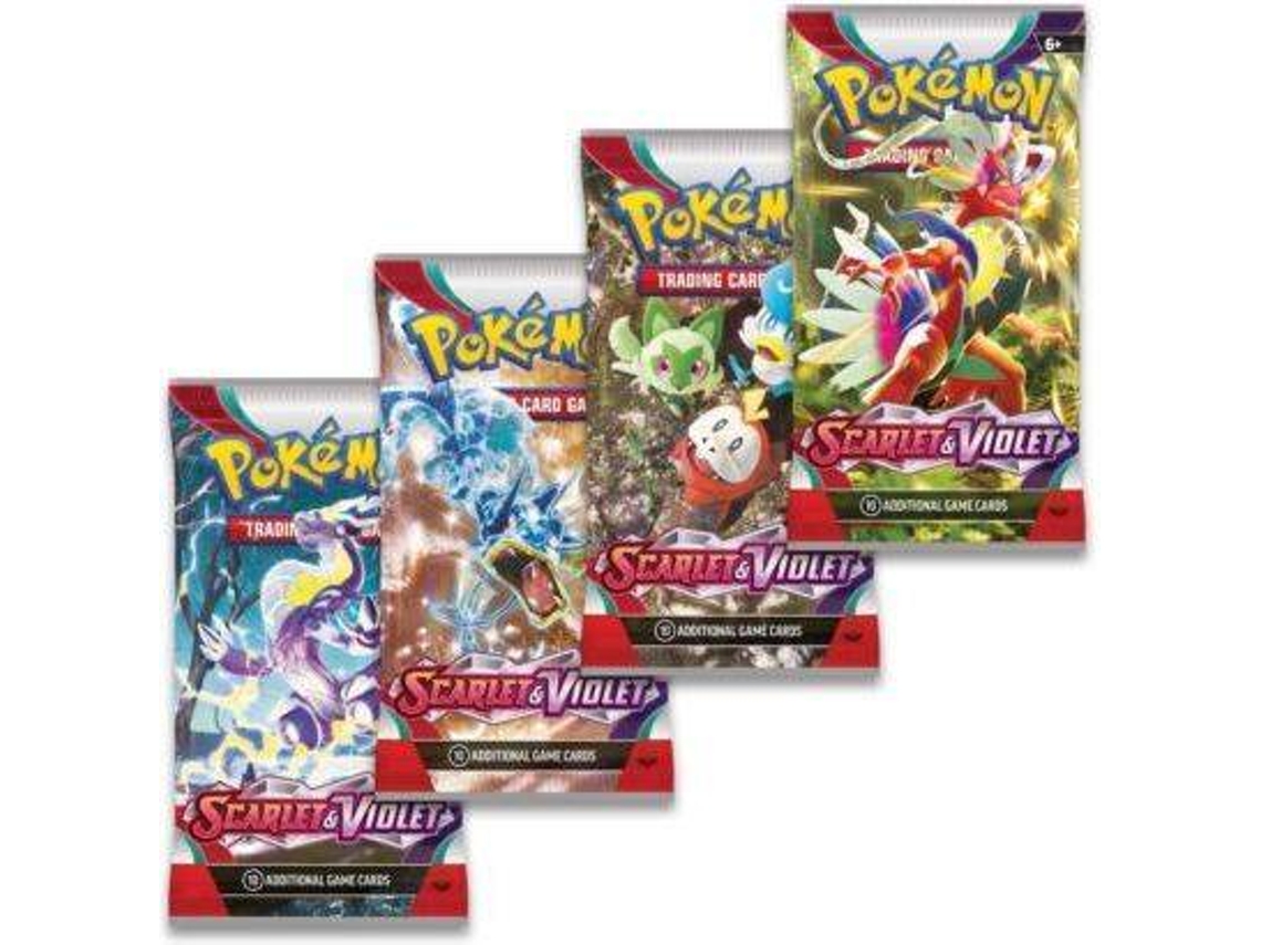 Jogo de Cartas POKEMÓN Scarlet & Violet Booster (Idade Mínima Recomendada:  6 anos - Envio Aleatório)