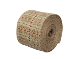 Fita de Linho para Diy Natal, Decorativa, com Arame, 5cm, 5m LAXISCREED