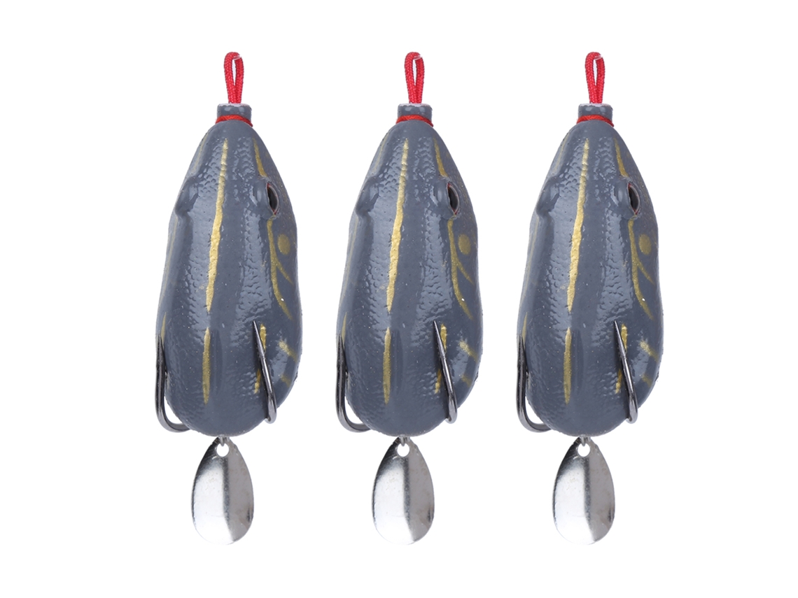 Fishing Tackle Fishing Lure (simulated Bait, Spinner Attraction) Fishing Soft Bait 5.5cm/12g Three For Sale 3