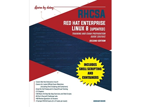 Livro RHCSA Red Hat Enterprise Linux 8 UPDATED Training and Exam Preparation Guide EX200 Second Edition de Asghar Ghori (Inglês)