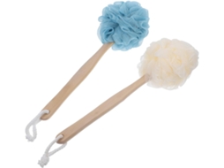 Lurelia Kit De 2 Escovas Para Costas De Cuidado Corporal, Cabo Longo, Com Argola E Massagem Suave, Uso Diário Prático
