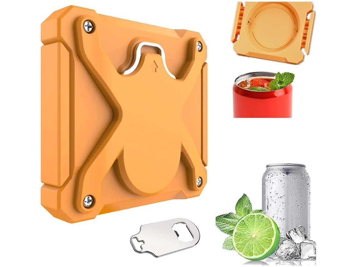 Abridor De Garrafas Cerveja Original 2 Em 1 Com Borda Lisa, Universal, Zqkla
