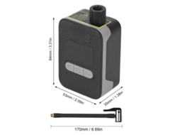 Laxiscreed Inflador Portátil Para Pneus De Bicicleta Com Manómetro Digital E Função De Desligamento Automático
