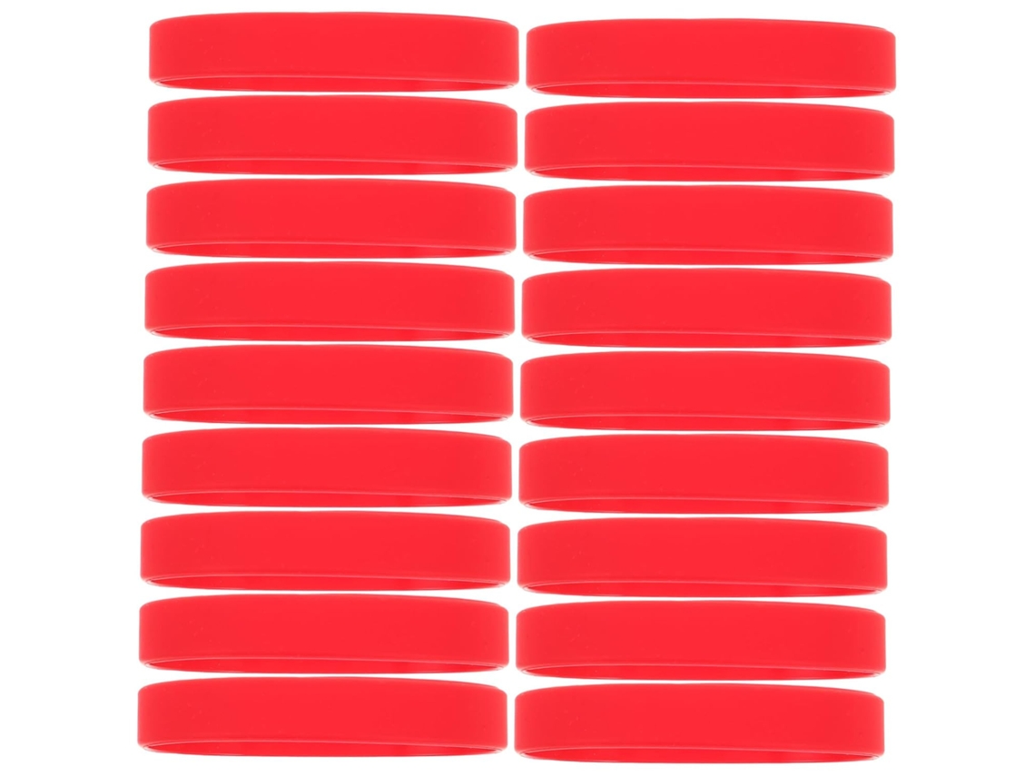 Conjunto de 48 pulseiras de silicone impermeáveis, confortáveis e duráveis, ideais para eventos esportivos e festas.