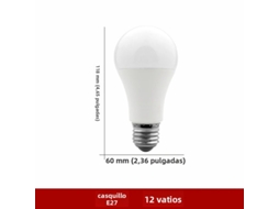 (branco Quente 12w Base De Rosca E27) 10 Lâmpadas Led, 220v