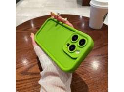 Capa Para Iphone 17 Pro, 2 Unidades, Em Bambu Verde, Esmeril, Rosa E Vermelho, Com Acabamento Impecável E Toque Suave.