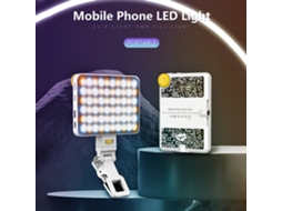 Luz Led De Bolsillo Para Fotografia 2500k-9000k Regulable Con Pantalla Lcd, 60 Leds, Bateria 2000mah, Tornillos 1/4" Para Streaming Y Estudio