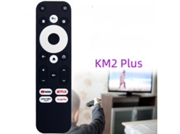 Comando de TV Amazon Mecool KM2 Plus com Voz Preto XIAOMOYU