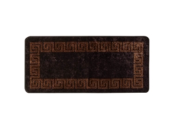 Conjunto 1 Tapete Runner Vidaxl Preto Poliéster (100 X 200 Cm)