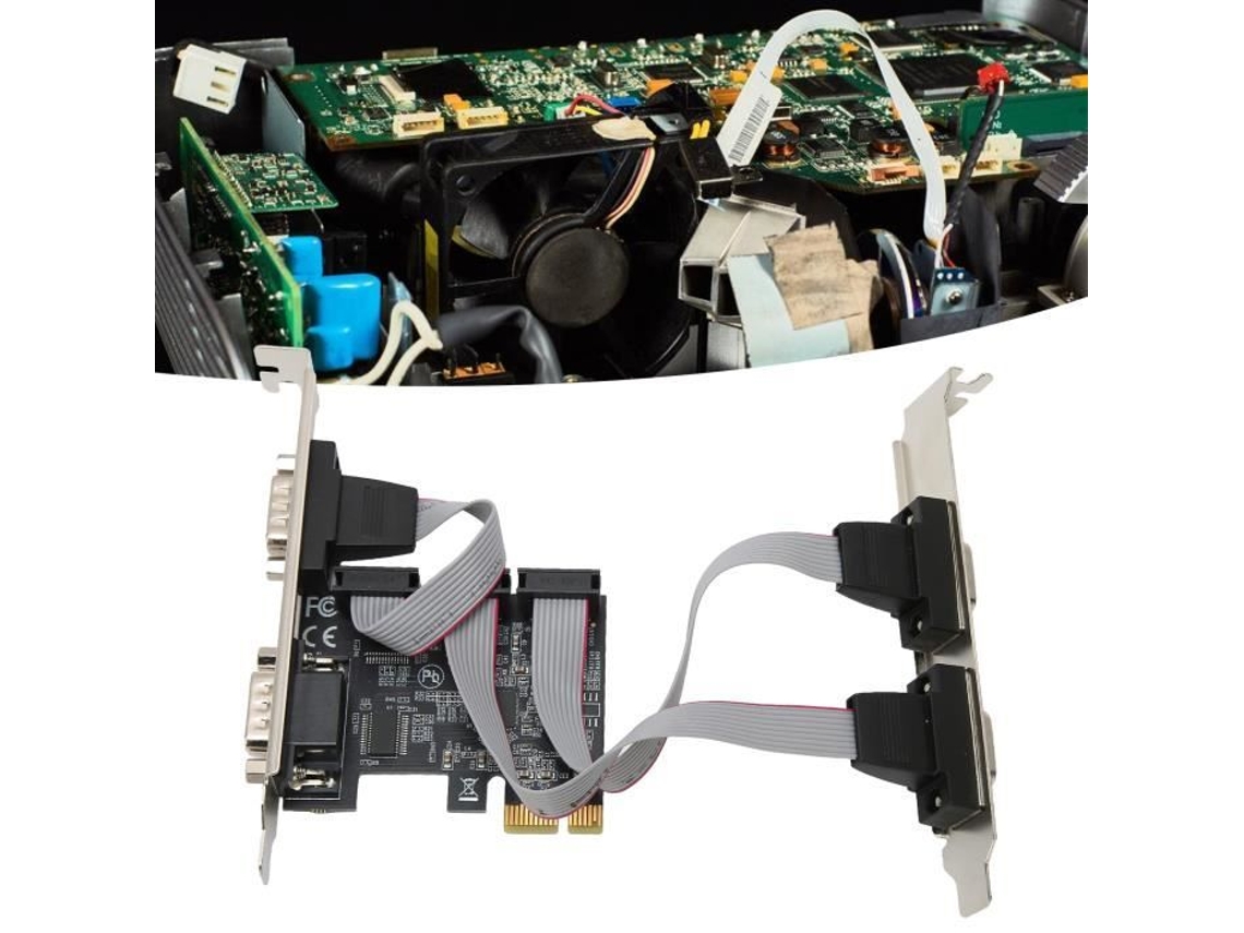 Placa de Expansão HURRISE Pci Express X1 Pcie com 4 Portas Seriais Rs232 Adaptador para Uma Ampla Gama de Aplicações