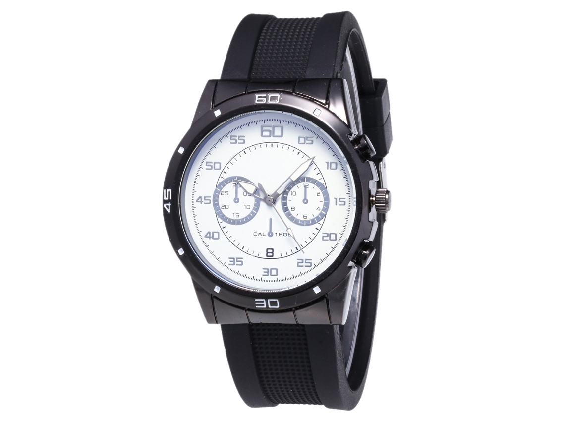 Relógio de quartzo unissex com pulseira de silicone, estilo casual, Zhoulianfa Zlf0456-d