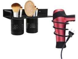 Suporte para Secador de Cabelo, Alisador Banheiro, Cabelo Montado na Parede C Om Organizador Cabos, Sup GOKOCO