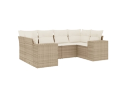 Garden Sofa Set, Garden Sofa Sets Vidaxl Bege Rattan / Vime (n/a)