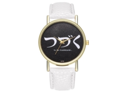 Reloj De Cuarzo Elegante Y Moderno Unisex Para Uso Casual Regalo (blanco)