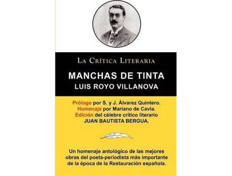 Livro Manchas de Tinta, Luis Royo Villanova, Coleccion La Critica Literaria Por El Celebre Critico Literario Juan Bautista Bergua, Ediciones Ibericas de Luis Royo Villanova (Espanhol)