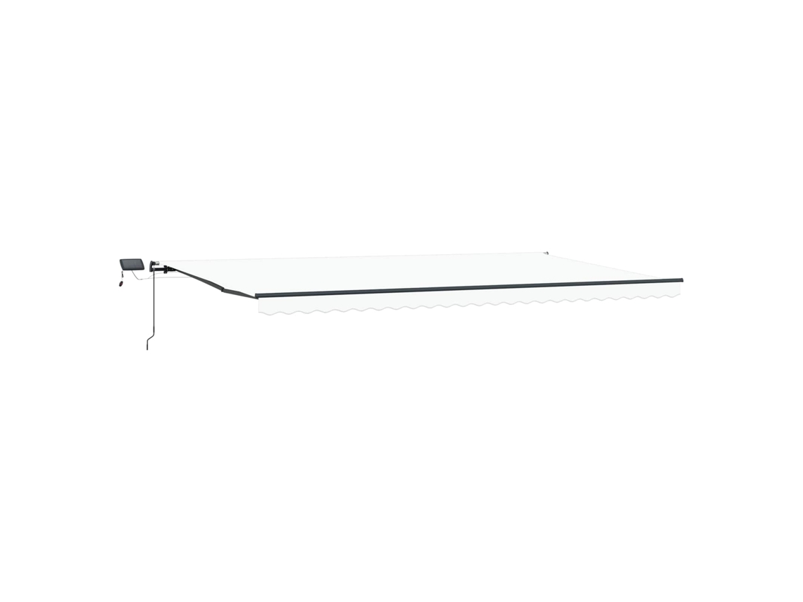 Toldo Retrátil Branco 600 ×300 Cm Tecido MAISON EXCLUSIVE