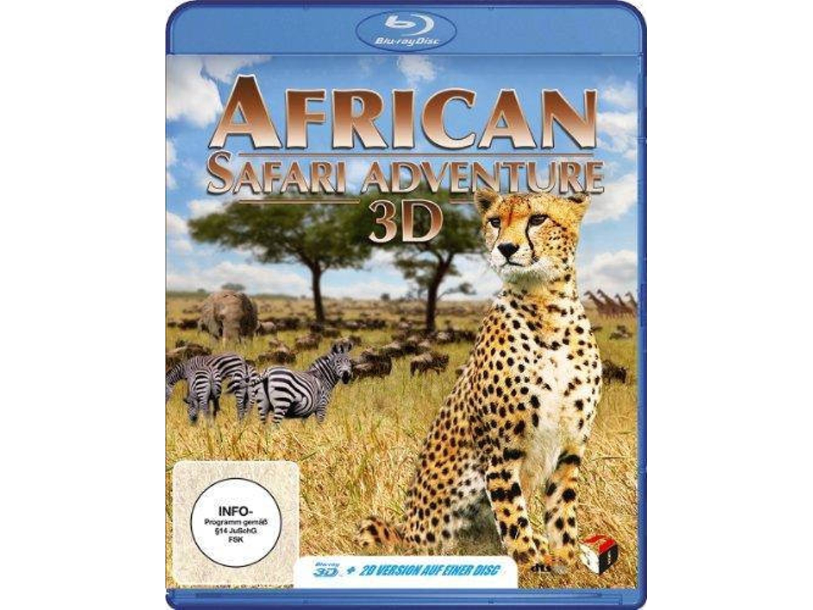 Blu-Ray 3D African Safari Adventure Alemão, Inglês