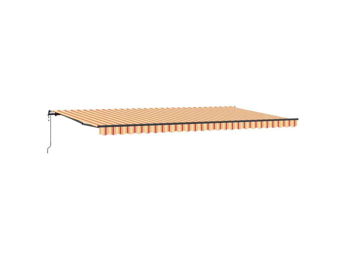 Toldos Retráteis Automáticos Amarelo E Laranja Vidaxl (600x300 Cm)