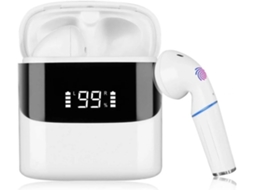 Auriculares Bluetooth True Wireless (in Ear - Microfone - Noise Cancelling - Branco)