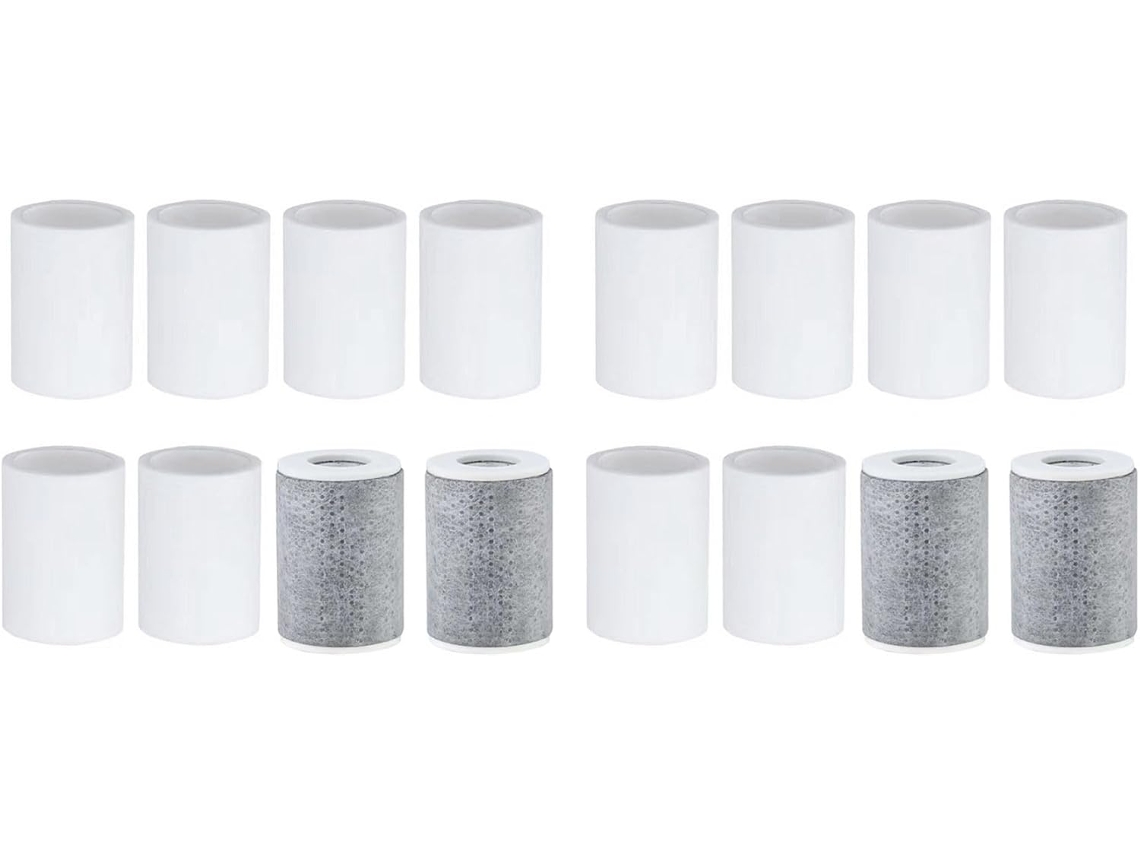 Conjunto De 16 Filtros Reposição Para Torneira, Incluindo 4 Fibra