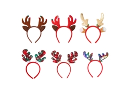 6 Tiaras de Natal Acessórios Divertidos para Festas e Jantares RNEMITERY