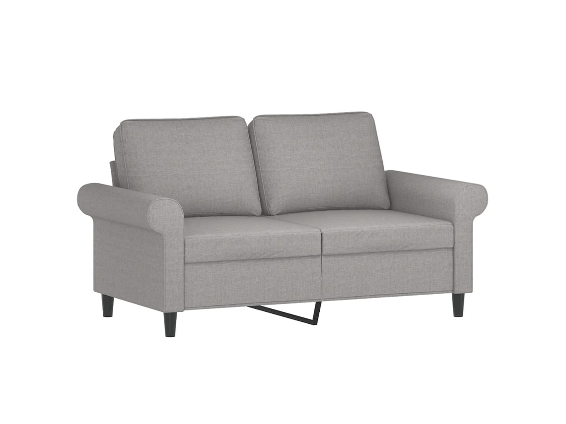 2-seater Sofa, 2-seater Sofas Vidaxl Cinzeto Tecido (n/a)