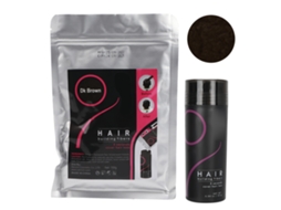 2026 conjunto de 2 Peças Fibra Capilar para Engrossar Cabelo Concealer Anticaída Polvo Denso Marrom Escuro (25g+100g)