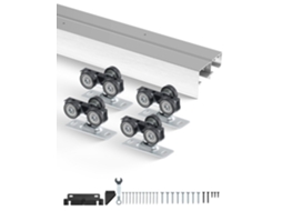 Jogo Do Hardware Da Porta Deslizante Da Liga De Alumínio 1828mm De Vevor