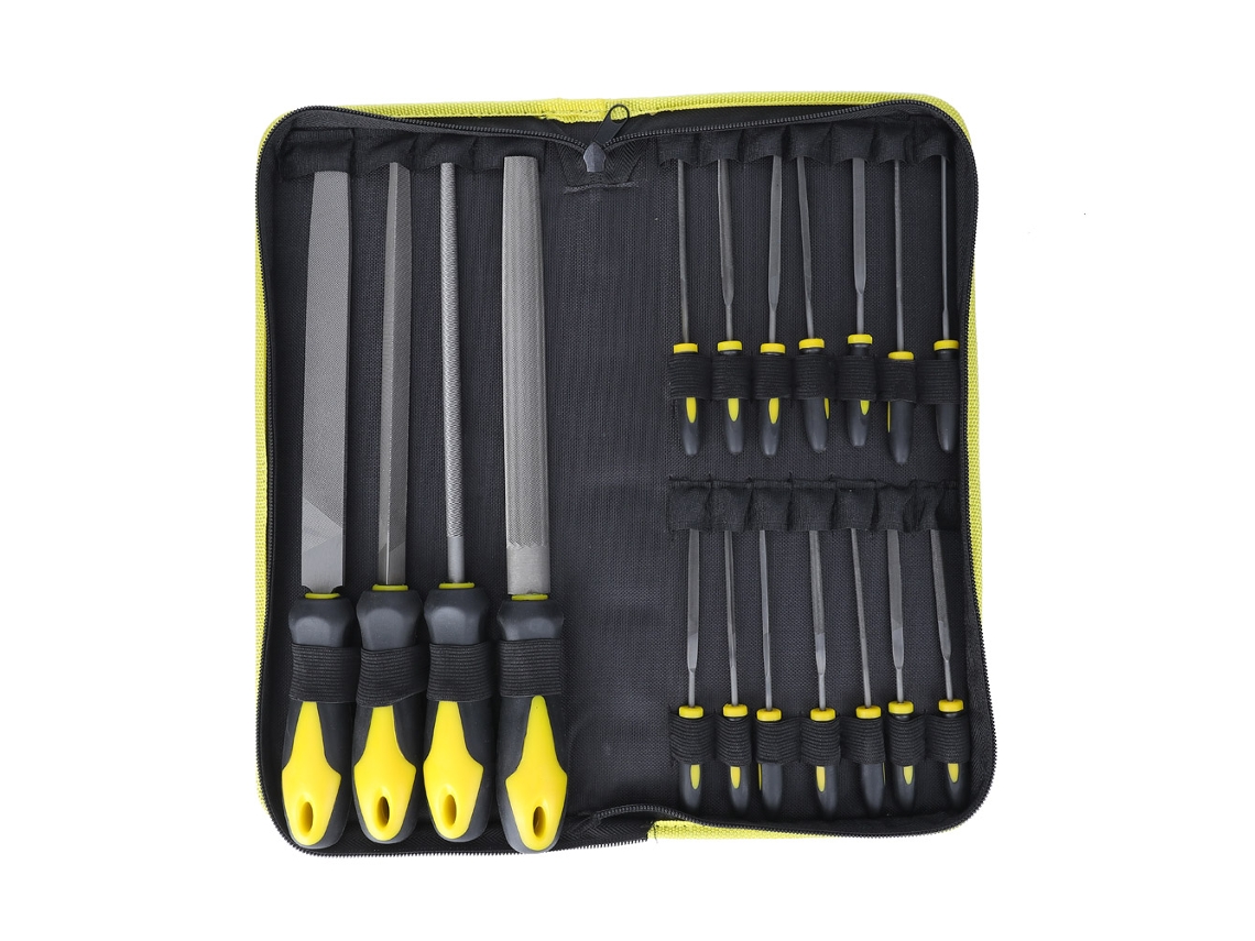 18 Peças Conjunto De Lixas Multifuncionais De Aço De Alto Carbono Ferramenta Manual Para Madeira, Metal, Vidro E Cerâmica