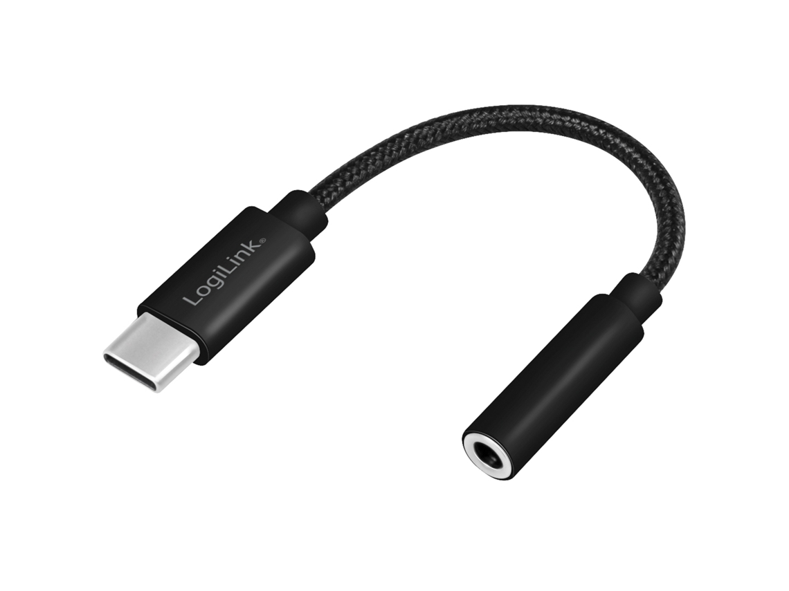 Adaptador Usb c de 3,5 Mm para Dac com Cabo Nylon 13 Cm AQUAFORGE