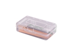 Caixa De Lápis De Plástico Transparente Com Design Empilhável