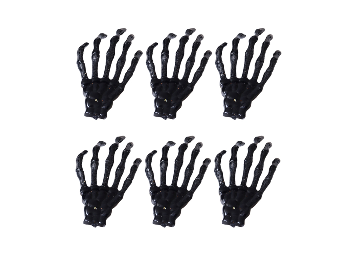 Arruelas Guardanapo Mão Esqueleto Decoração Mesa 6pcs