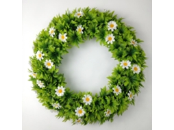 Guirlanda Artificial com Samambaias e Margaridas: Decoração de Porta em Estilo Florestal para Primavera Verão BRILVIBERA (g)