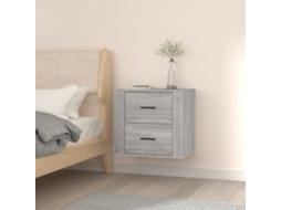 Vidaxl Mesa De Cabeceira De Parede 50x36x47 Cm Cinzento Sonoma