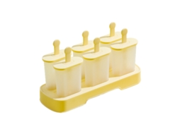 Conjunto De 6 Moldes De Plástico Para Picolé Com Bandeja, Palitos Reutilizáveis, Molde Para Sorvete Caseiro Crianças