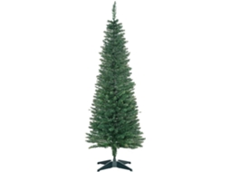 Árvore de Natal Metal, Pvc, Plástico Cor Verde Escuro Φ46x150cm Homcom