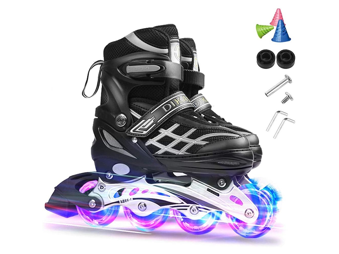 Inline Skates (adjustable With Eight Light-up Wheels)