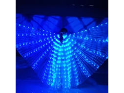 Laxiscreed Asas De Borboleta Led Com Luz Azul Variável E Vara Telescópica, Para Crianças