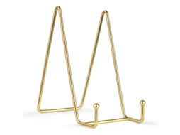 2026 suportes de Placa Linjou 6 Polegadas Oro Hierro Easel para Placas Decorativas Fotos Marco 2 Pack 6 Polegadas