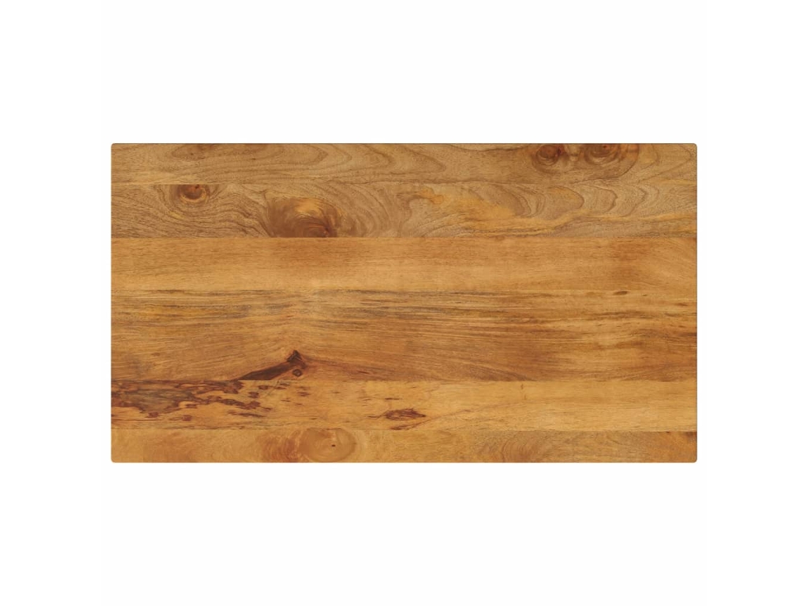 Vidaxl Tampo De Mesa Retangular 100x70x3,8 Cm Mangueira Maciça