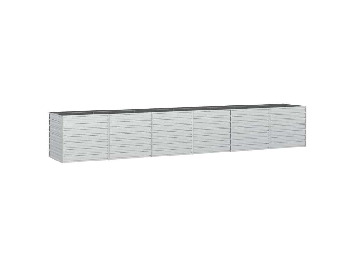 Garden Raised Bed, Garden Raised Beds Vidaxl Prateado Aço (480 X 80 X 77 Cm)