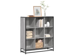 Vidaxl Estante 97,5x33x107,5 Cm Derivados Madeira/metal Cinza Sonoma