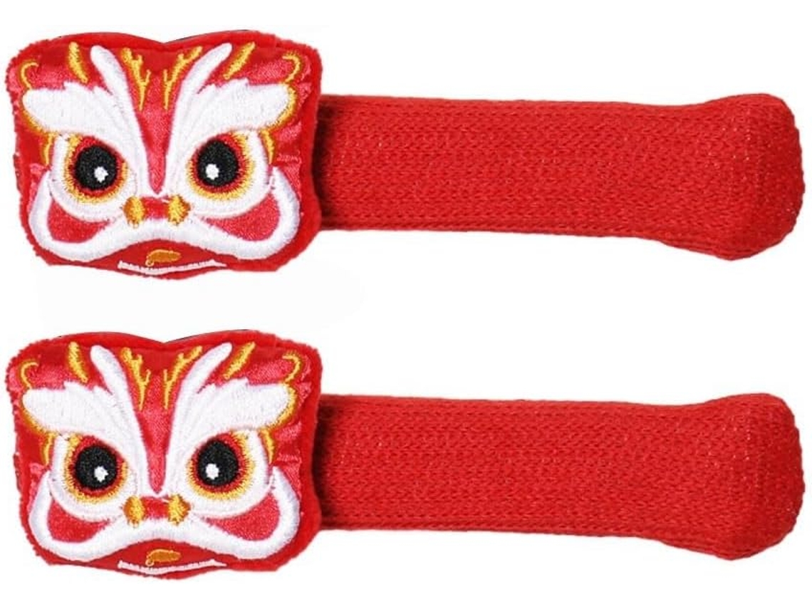 Capas Para Maçanetas De Portas Com Estampa Saco Da Sorte Dragão, Anticolisão, Antiestáticas, Conjunto De 2 Peças, Fácil