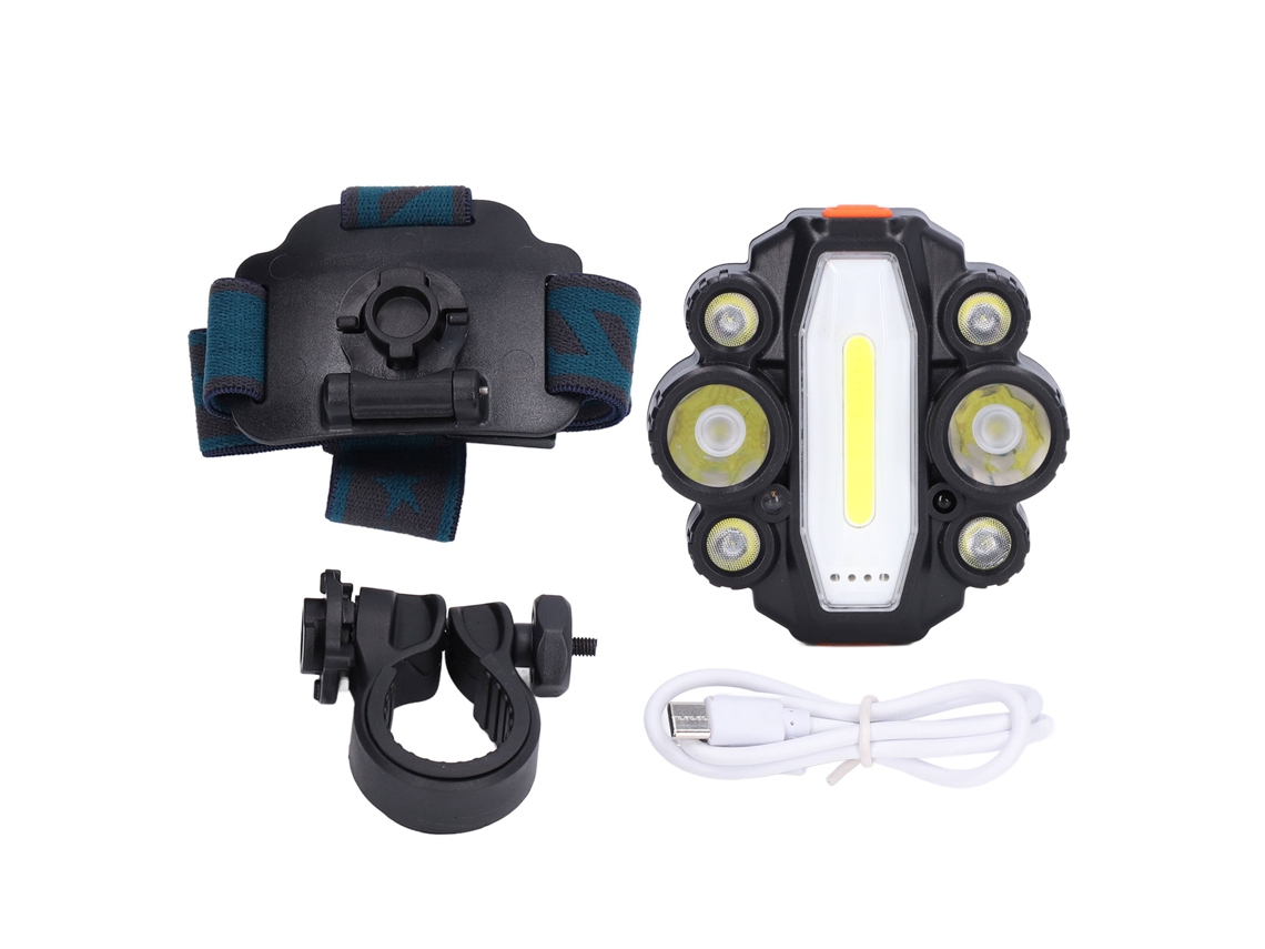 2026 lanterna Frontal Led Multifuncional com Indução, Ajuste de Ângulo de 90°, Recarregável Via Usb para Ciclismo Ao Ar Livre
