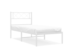 Metal Bed Frame, Metal Bed Frames Vidaxl Branco Aço (80 X 200 Cm)