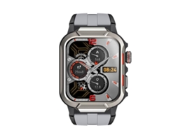 (cinza Escuro + Cinza) Smartwatch Esportivo Para Atividades Ao Ar Livre Com Tela Tft De 1,96 Polegadas E Resistência À Água De 3 Atm.