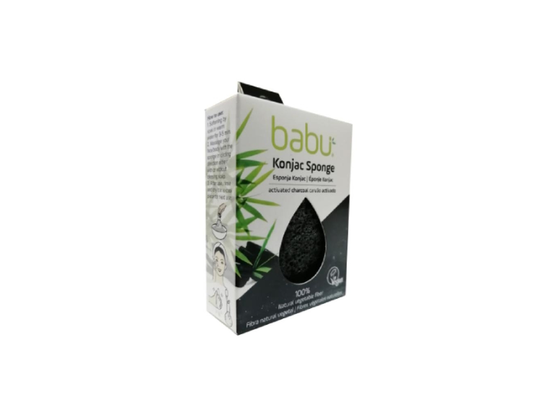 Esponja Konjac de Carvão Activado 1 Unidade
