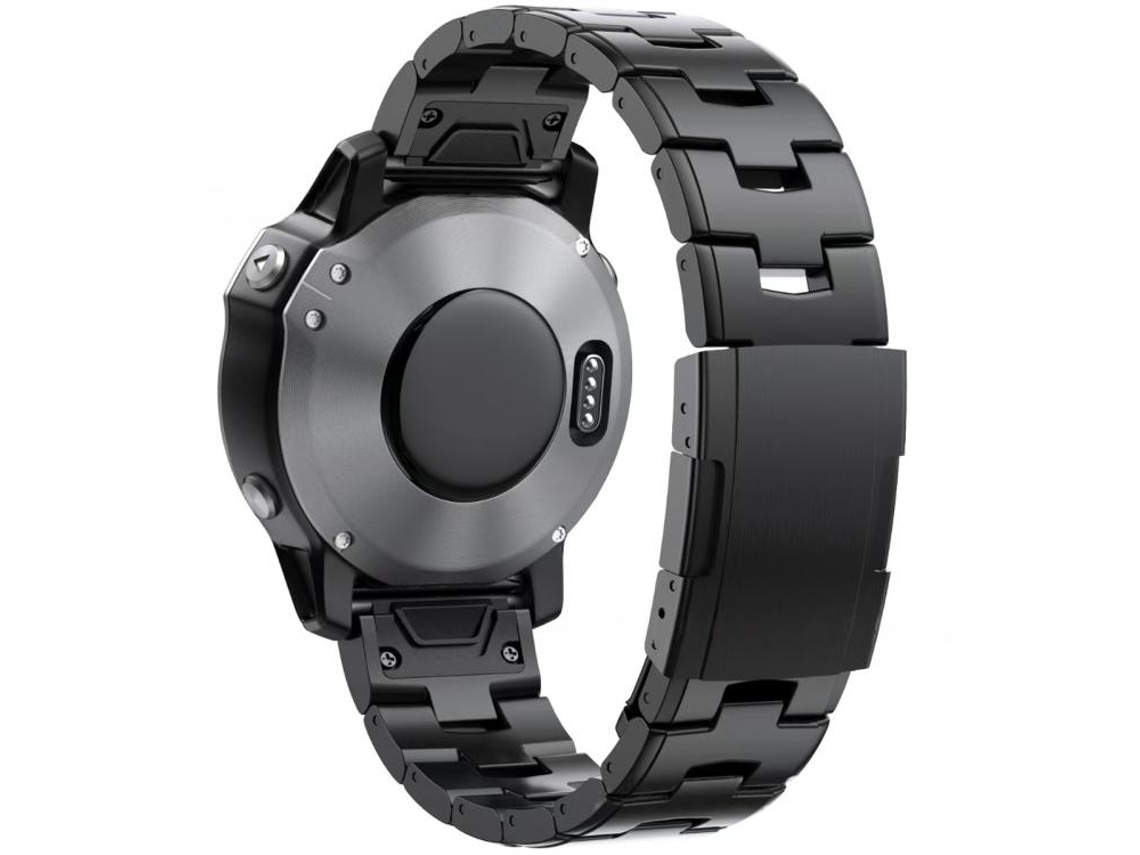 Bracelete para Garmin Liga de Titânio Oracle Preto XIAOMOYU (22mm)